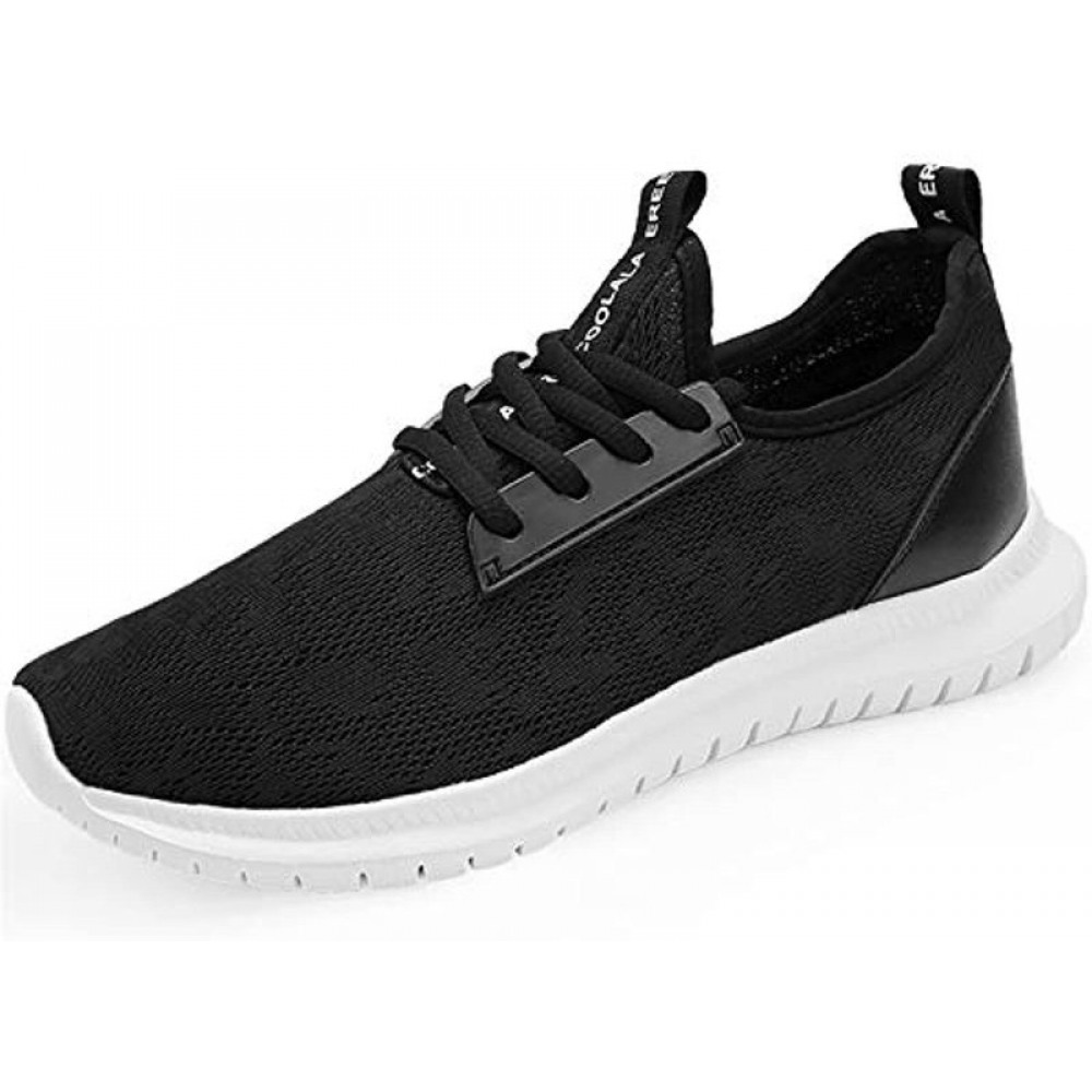 Damyuan Mens Lightweight Athletic Running Walking Gym Shoes Casual Sports Shoes Fashion Sneakers Walking Shoes Black White-8
